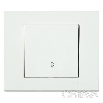 Выключатель проходной 1-клавишный белый GRANO - производитель Ovivo Electric Тур. . фото 1