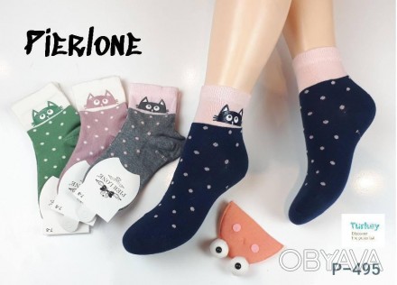 Шкарпетки для дівчинки Pier Lone
Склад 95% бавовна 5% поліаміду
Розміри:
	
	
	
	. . фото 1