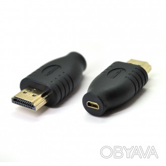 
	Переходник microHDMI(мама)-HDMI(папа) - многофункциональный высококачественный. . фото 1