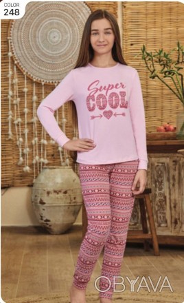 Пижама для девочки Baykar Арт 9151-248
Состав: 95% хлопок 5% эластан
Цвет: 248
Р. . фото 1
