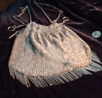Продам театральную сумочку-«кольчужка», серебро, литье, плетение. Ве. . фото 7