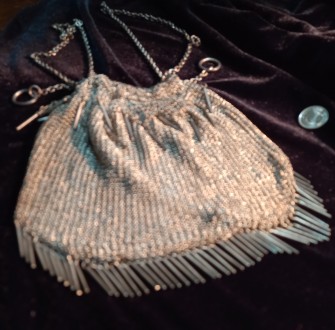 Продам театральную сумочку-«кольчужка», серебро, литье, плетение. Ве. . фото 2