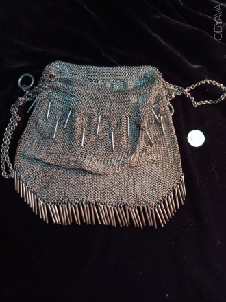 Продам театральную сумочку-«кольчужка», серебро, литье, плетение. Ве. . фото 4