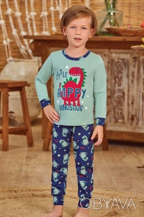 Пижама для мальчика Арт. 9781-499
Цвет: 499
Состав: 95% хлопок 5% эластан
Размер. . фото 1