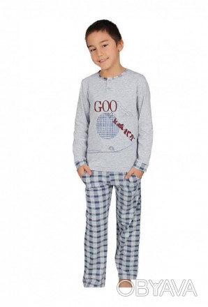 Пижама для мальчика Арт. 9076-230 сірий
Склад: 95% бавовна 5% еластан
Розміри:
1. . фото 1