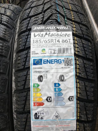 Продам НОВЫЕ зимние шины:
185/65R14 86T ViaMaggiore Premiorri (Украина) - 1200г. . фото 3