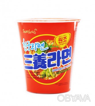 Корейський гострий рамен у стакані TM Samyang - це відмінна страва для швидкого . . фото 1