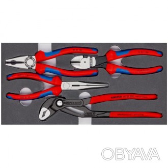 Набір кліщів "Basic" KNIPEX 00 20 01 V15
вкладыши из поропласта для верстака и а. . фото 1