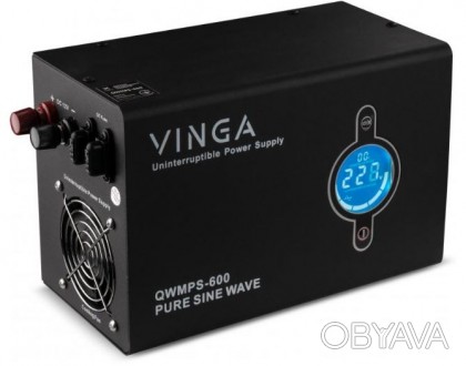 
	Описание:Источник бесперебойного питания Vinga QWMPS-600, обладает защитой от . . фото 1