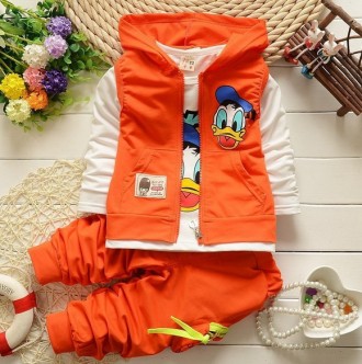Костюм-трійка Duck оранж 1381. Киев. фото 1 Костюм-трійка Duck оранж 1381. Киев. фото 1