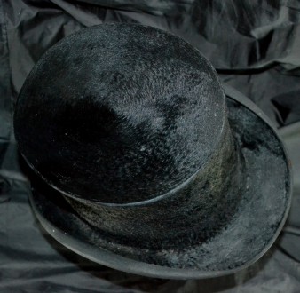 Шляпа. Цилиндр. 
19 век. 
Мех морского бобра колана.. . фото 5