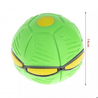 Летающий складной мяч игровой фрисби трансформер с LED подсветкой Phlat Ball пло. . фото 2