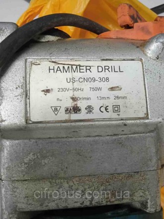 Hammer Drill US-CN09-308
Внимание! Комиссионный товар. Уточняйте наличие и компл. . фото 3