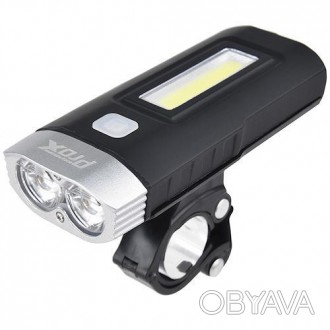 • Фара велосипедная;
• Источник света: 2 × T6 LED (500 lm), 1 x COB LED (200 lm). . фото 1