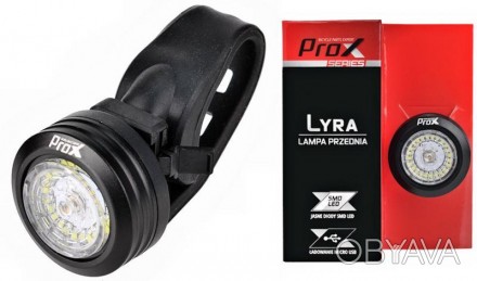 Велофара - фара, мигалка передняя ProX Lyra LED 30LM USB
Характеристики:
• Фара . . фото 1