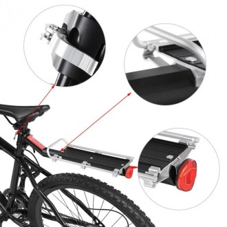 Консольный велосипедный багажник, выдерживающий нагрузку до 10 кг, крепится к по. . фото 4