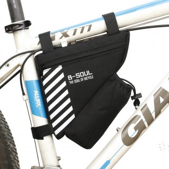 Компактная сумка B-Soul BAO-009 в раму велосипеда, изготовлена из водоотталкиваю. . фото 3