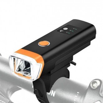 Функциональный передний фонарь для велосипедов HJ-047-XPG с датчиком света. 
Пер. . фото 4