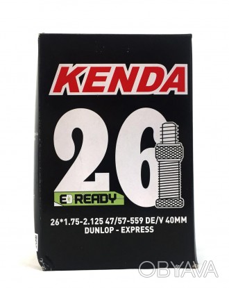 - камера Kenda 26"
- размер 26х1.75-.2.125
- размер ETRTO 47/57-559
- тип ниппел. . фото 1