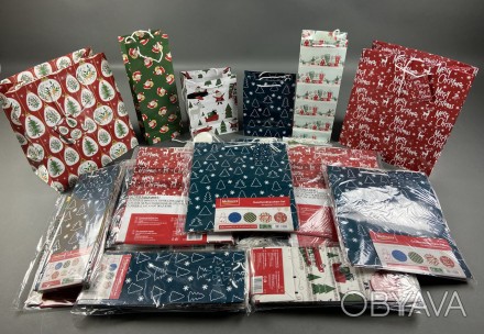 Пакети подарункові новорічні Melinera
17 упаковок - 92 шт
Великих - 5 упаковок п. . фото 1