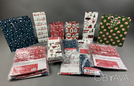 Пакети подарункові новорічні Melinera
16 упаковок - 84 шт
Великих - 6 упаковок п. . фото 1