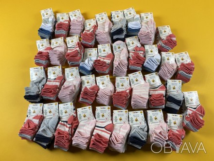 Шкарпетки дитячі Kuniboo
38 упаковок по 6 пар
Розміри: 50/56, 86/92.
Вага: 2,9 к. . фото 1