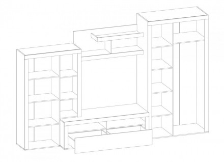 Стінка Неон-2 Меблі Сервіс — зручні та практичні меблі, що характеризуються стил. . фото 11