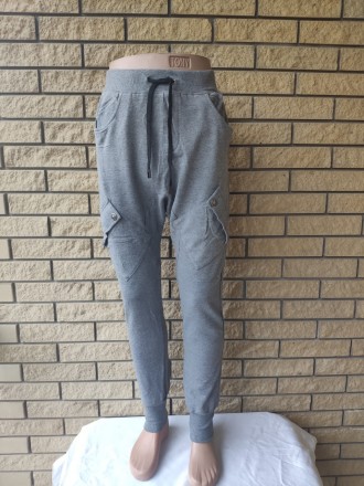 Трикотажные штаны утепленные высокого качества унисекс трикотажные на флисе INCO. . фото 3