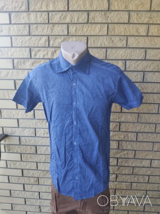 Рубашка мужская летняя коттоновая брендовая высокого качества FENOMEN, Турция, 1. . фото 1