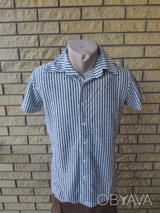 Рубашка мужская летняя стрейчевая коттоновая брендовая высокого качества HEALINE. . фото 1