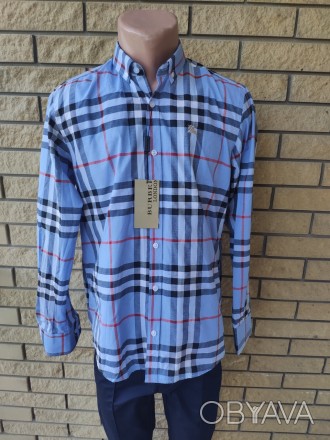 Рубашка мужская коттоновая брендовая высокого качества BR, Турция, 100% коттон.
. . фото 1