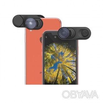 Объектив Olloclip Fisheye + Super-Wide + Macro Essential Lenses для iPhone XR по. . фото 1