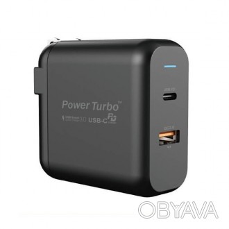 Быстрое зарядное устройство Wiwu Power Turbo Dual Port PT6021 (US) - оснащено ра. . фото 1