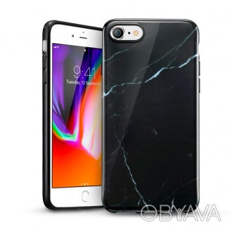 Силиконовый чехол ESR Marble Slim Soft для iPhone SE (2020) | 8 | 7 надежно защи. . фото 1