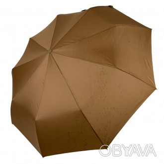 Женский автоматический зонт с однотонным куполом и принтом звездного неба на вну. . фото 1