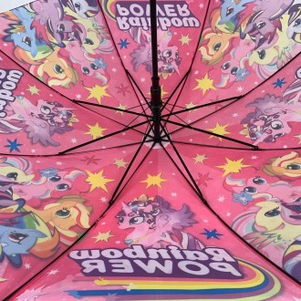 Стильный зонт-трость - незаменимый детский аксессуар в непогоду. Он защитит ребе. . фото 5