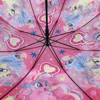 Стильный зонт-трость - незаменимый детский аксессуар в непогоду. Он защитит ребе. . фото 6