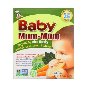 Baby Mum-Mum, рисовые галеты с овощами, 24 шт. Бровары. фото 1 Baby Mum-Mum, рисовые галеты с овощами, 24 шт. Бровары. фото 1