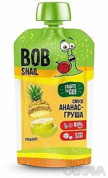 Пюре фруктове Bob Snail (Боб Снеїл) Pouch Смузі Ананас-Груша — натуральне, корис. . фото 1