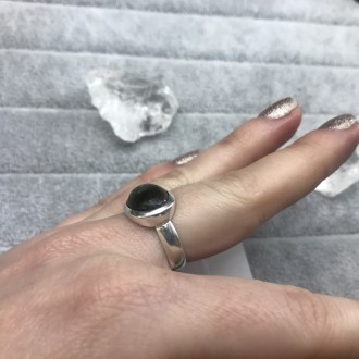 Яркое кольцо с лабрадором в серебре! 
Размер 16,5. 
 лабрадор 14*10 мм.
Индийско. . фото 4