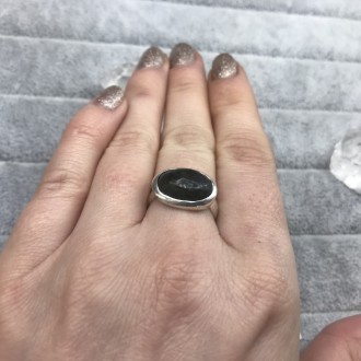 Яркое кольцо с лабрадором в серебре! 
Размер 16,5. 
 лабрадор 14*10 мм.
Индийско. . фото 6