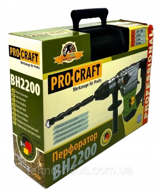 Универсальный перфоратор Pro Craft BH2200 предназначен для бытовых и профессиона. . фото 7