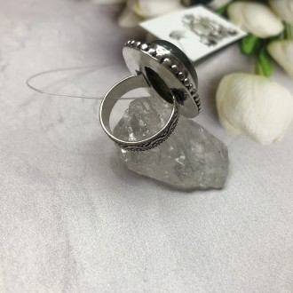 Предлагаем Вам купить элегантное кольцо с камнем лабрадор в серебре. Размер 17,7. . фото 5