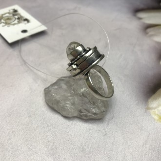 Предлагаем Вам купить великолепное кольцо с секретом с натуральным камнем кварц-. . фото 7