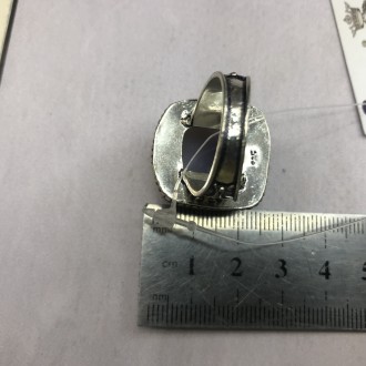 Очень красивое кольцо с натуральным дендритовым опалом в серебре.
Размер 20,0.
А. . фото 5