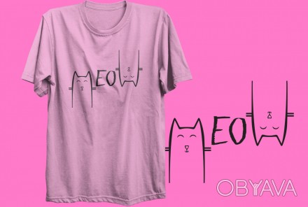 Футболка с печатью для мужчин Cats (XS, S, M, L, XL, XXL ).
- В наличии есть муж. . фото 1