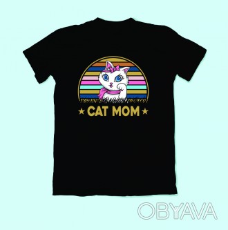 Футболка с печатью для мужчин Cats (XS, S, M, L, XL, XXL ).
- В наличии есть муж. . фото 1