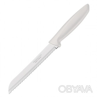 Короткий опис:
Набор ножей для хлеба Tramontina Plenus light grey, 178 мм. Упако. . фото 1
