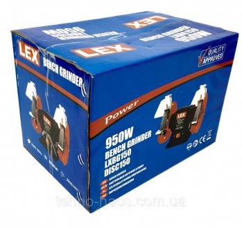 Наждак LEX LXBG150 предназначен для шлифовки и очистки металла. Мощности 950 ват. . фото 4