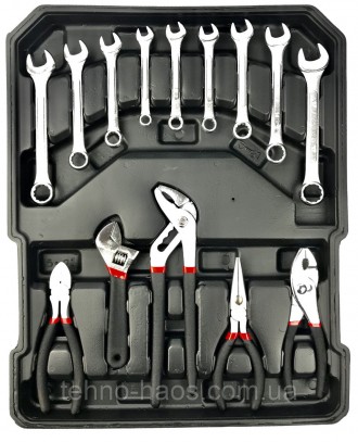  Чемодан ключей, инструментов AL-FA 187 елементов качествений инструмент предназ. . фото 5